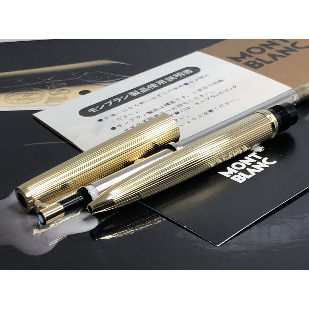 モンブラン ☆稀な未使用に近い価値高い金運高き総プラチナ張り