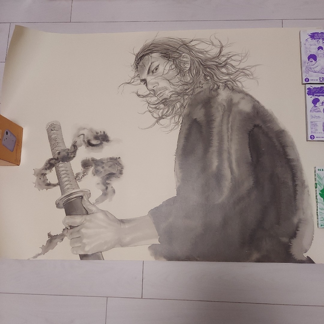 未使用品 バガボンド B1ポスター 井上雄彦 最後のマンガ展 限定 複製原画