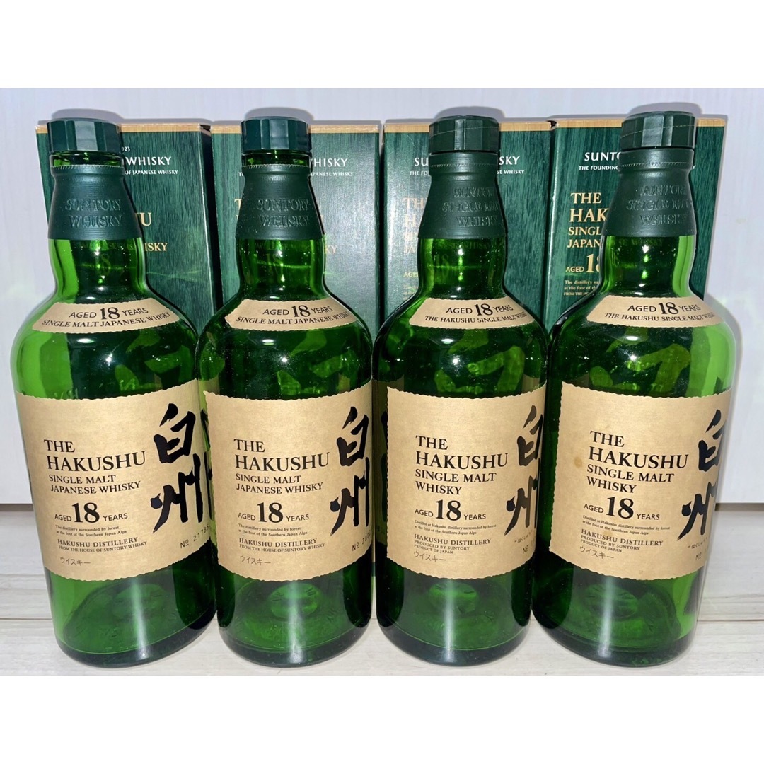 白州18年☆空瓶☆空箱☆4本セット☆送料込み