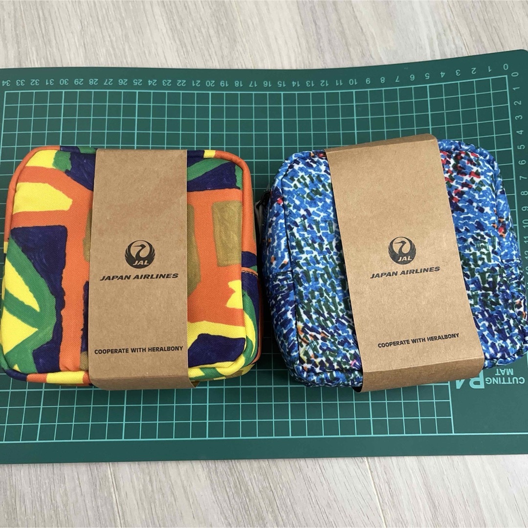 JAL ビジネスクラス アメニティ ポーチ ヘラルボニー
