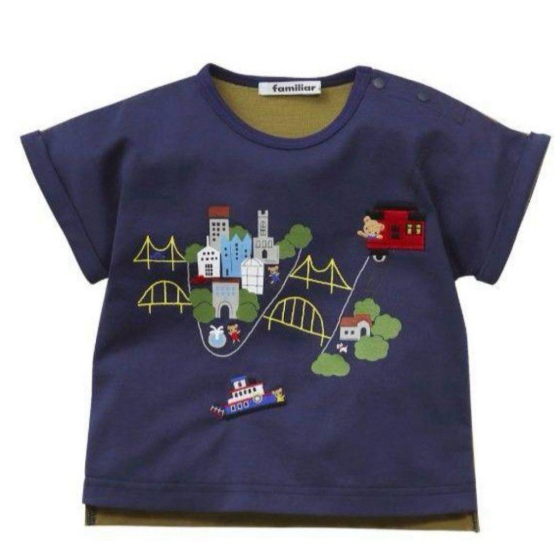 ☆ファミリア☆刺繍 Tシャツ 90サイズ☆