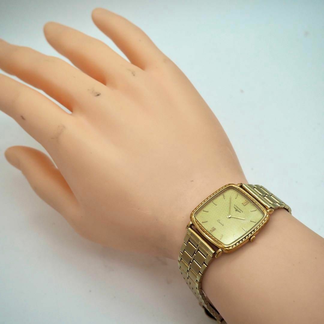 LONGINES - 438 LONGINES 時計 スクエア ゴールド ヴィンテージ