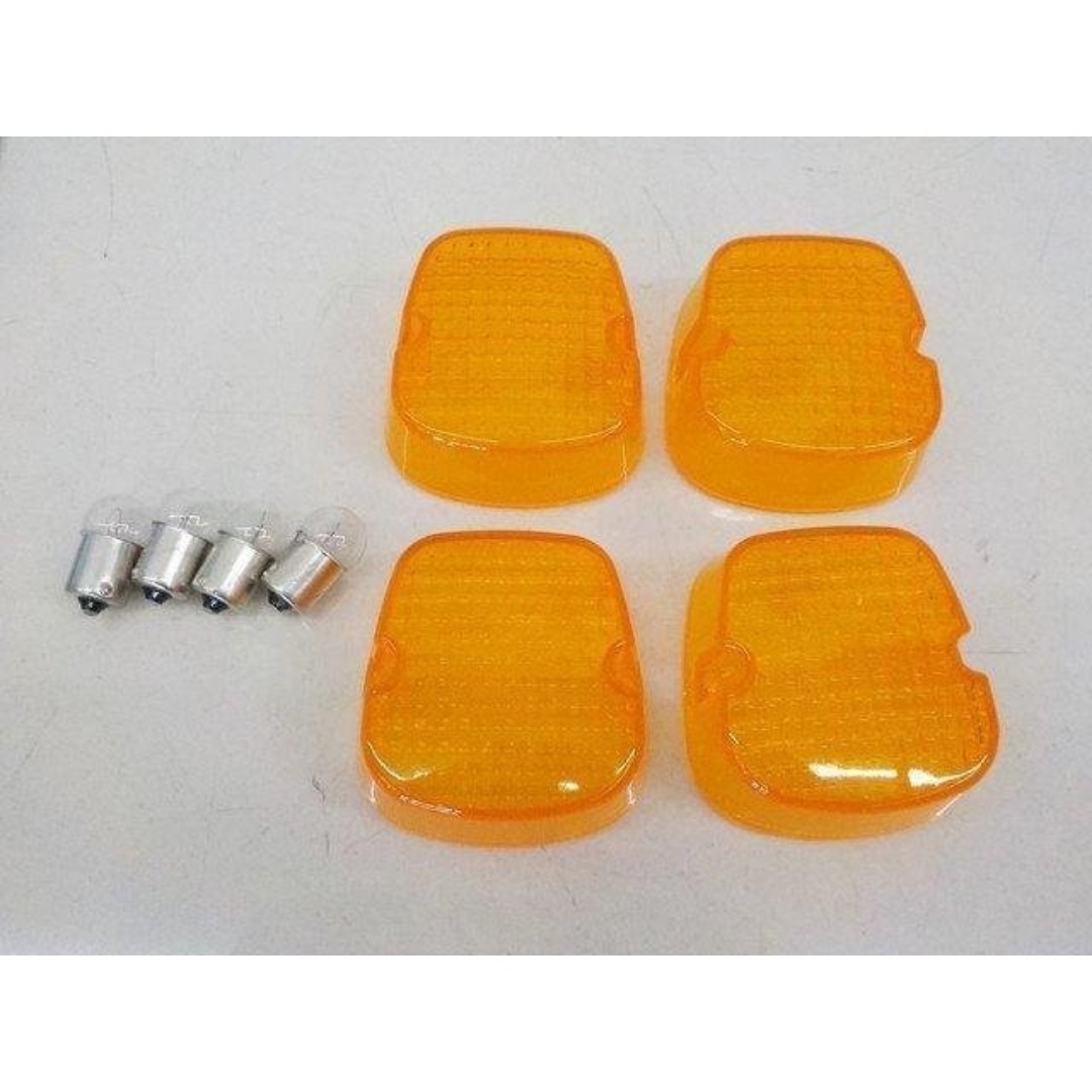 ホンダ ホーク3 ウインカー1台分4つセット（オレンジクリアレンズ付き）