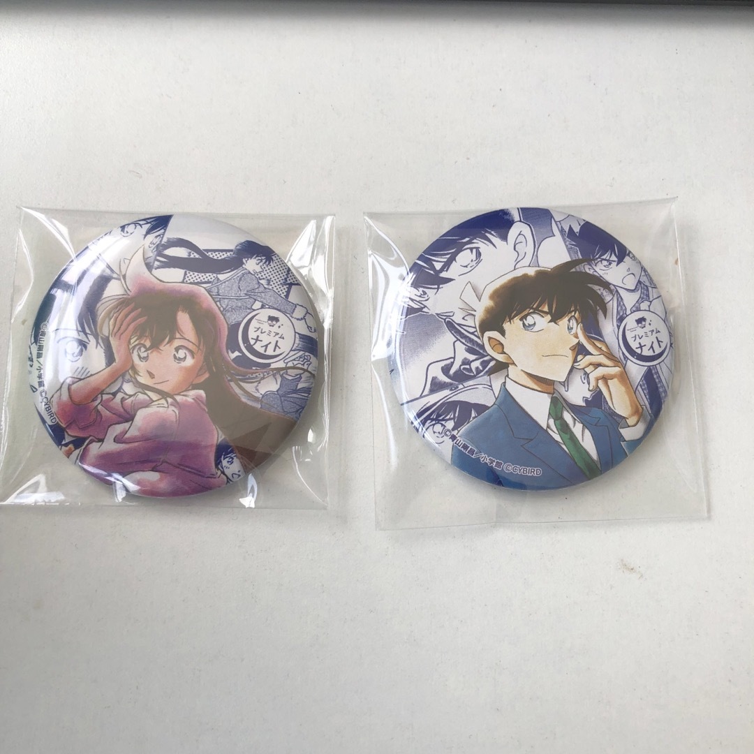 名探偵コナン 缶バッジ プレミアムナイト 毛利蘭 工藤新一