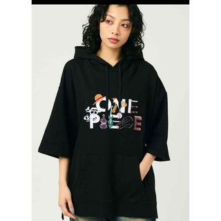 S グラニフ HUNTER×HUNTER 半袖パーカー ミニ裏毛ビッグシルエット