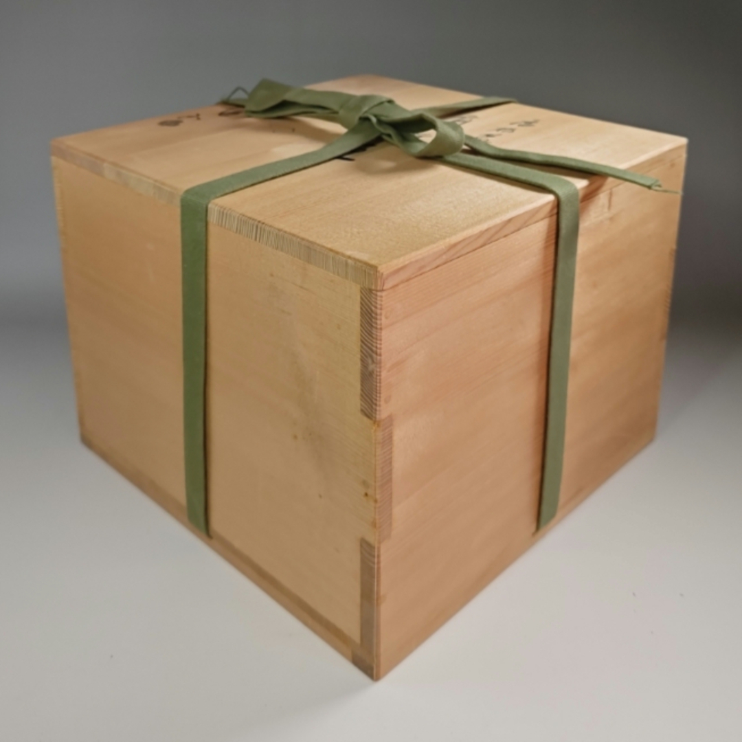 ラ4 茶釜『釜師 佐藤浄清造』『唐松地紋 肩衝釜 共箱』茶道具 鉄