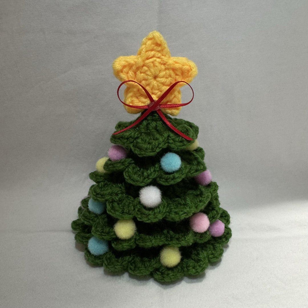 イルミネーション クリスマスツリー あみぐるみ クマさん クリスマス