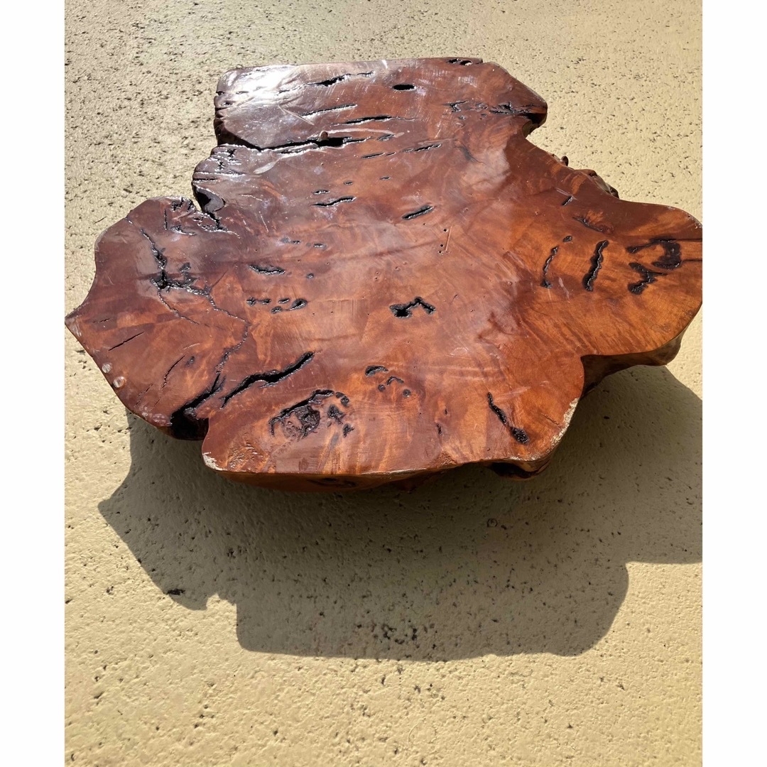 盆栽台 天然木 瘤 原木 花台 玉杢 ビンテージ 骨董台