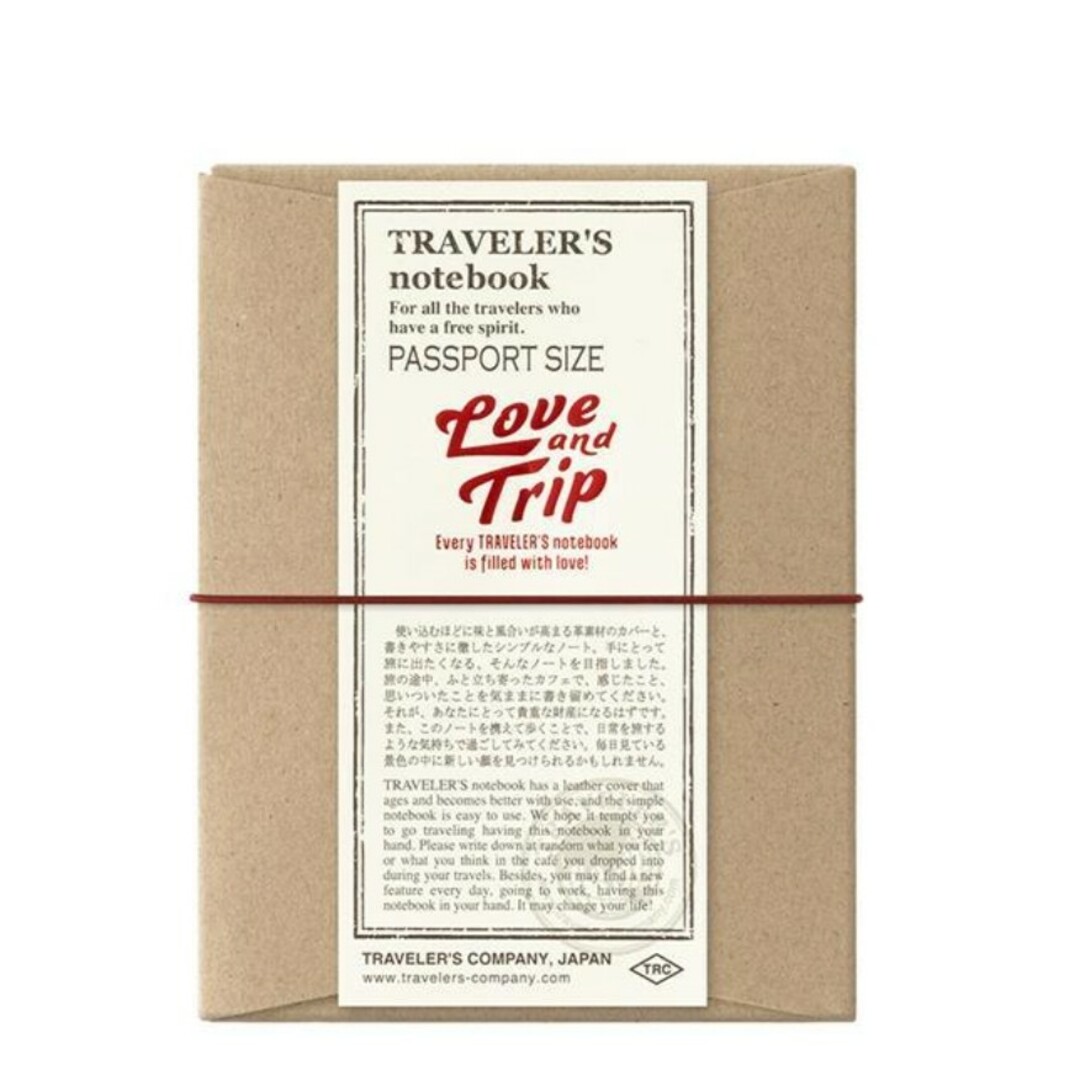 限定品】 トラベラーズノート Love and trip パスポートサイズ 赤