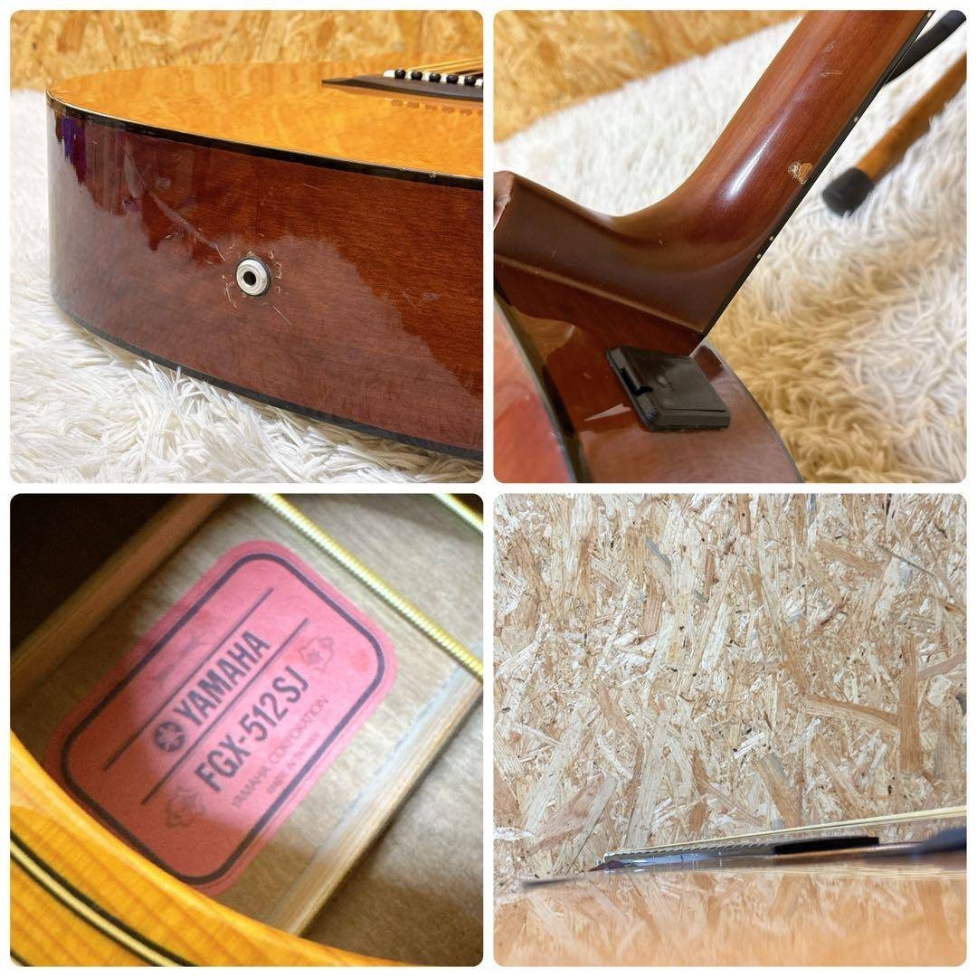 YAMAHA FGX-512SJ 赤ラベル エレアコ スプルース単板トップ！