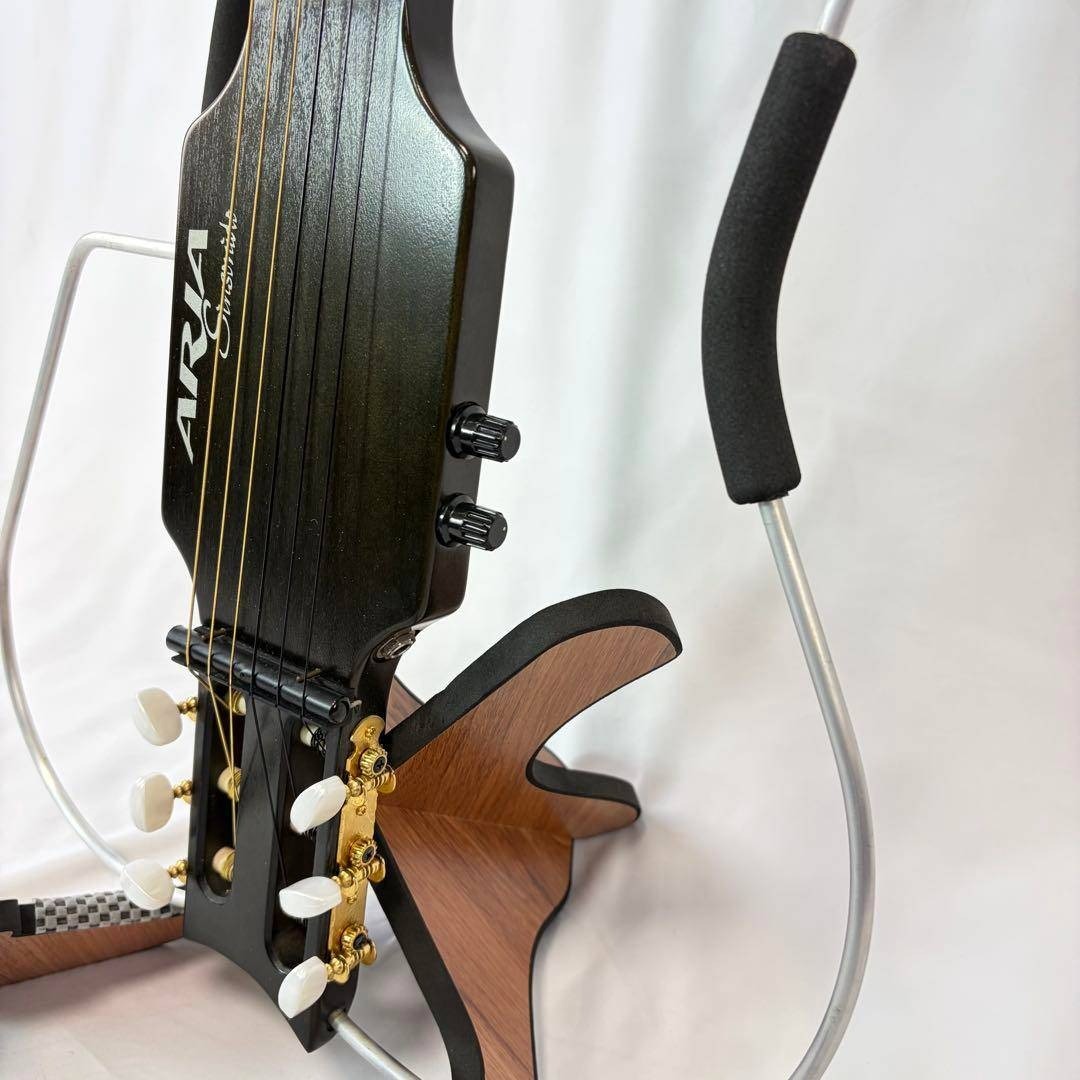 ARIA Sinsonido A-490Cサイレントギター クラシックギター 黒