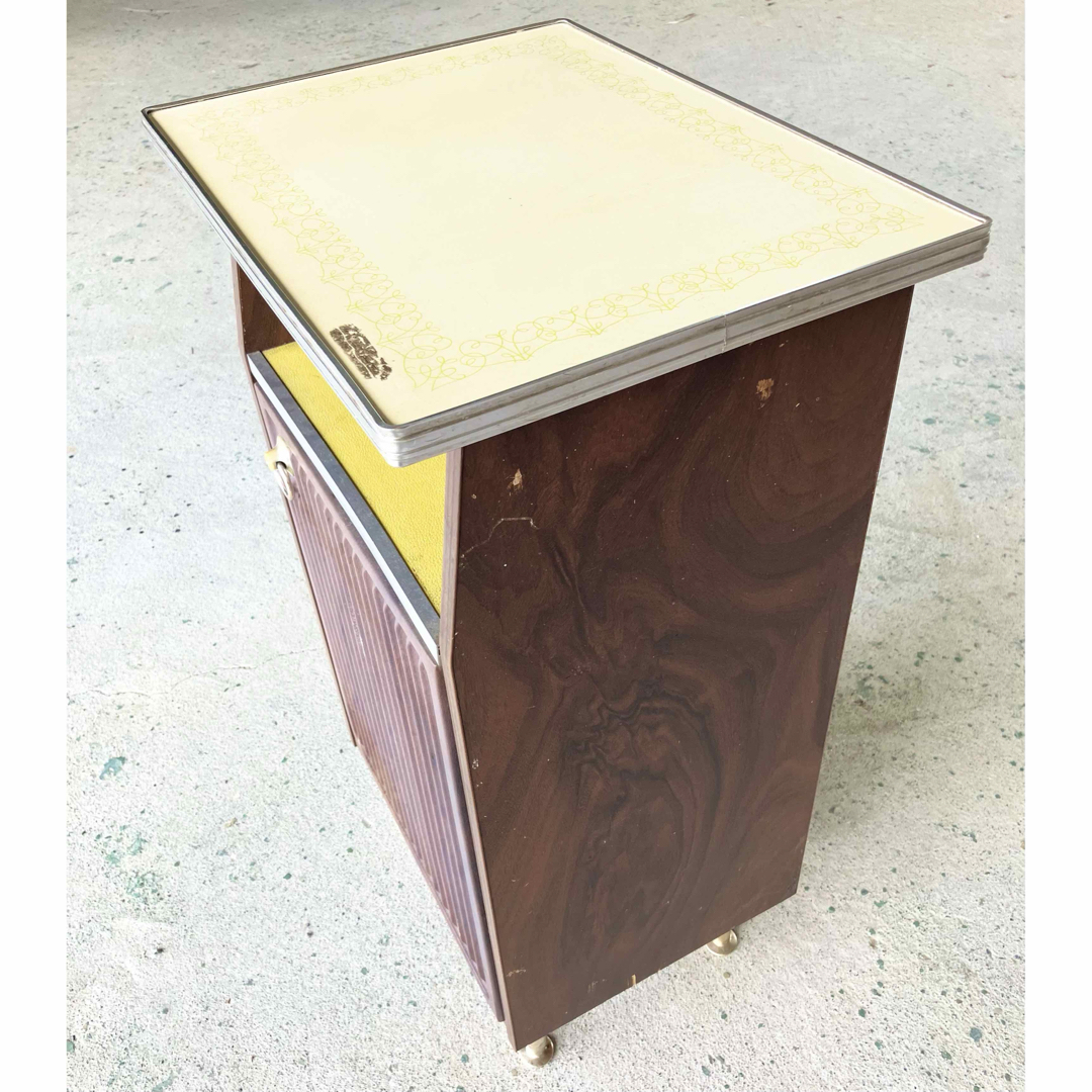 昭和レトロ 電話台 収納棚 サイドラック チェスト アンティーク