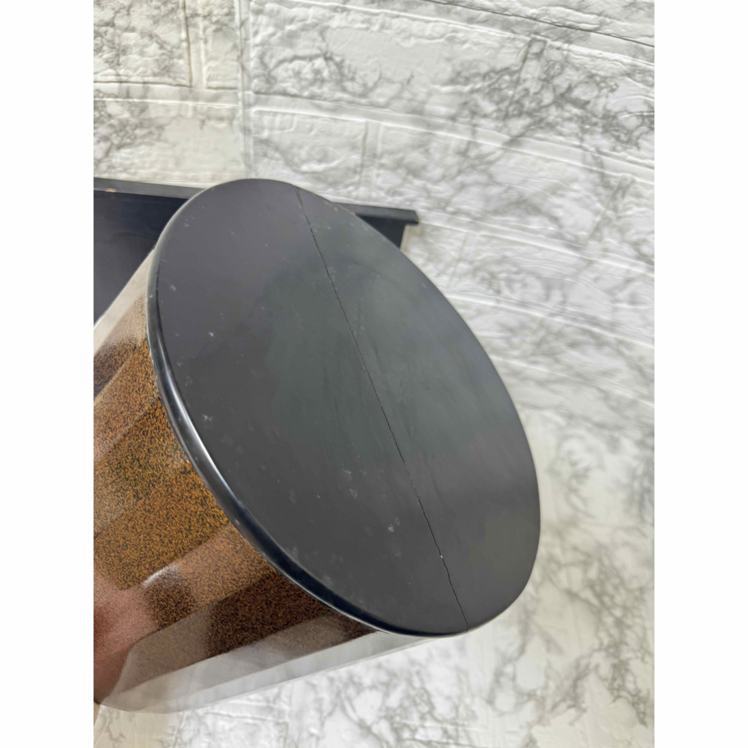 由緒ある品】桐菊透 梨子地 木製 火鉢 銅製 落とし インテリア/住まい