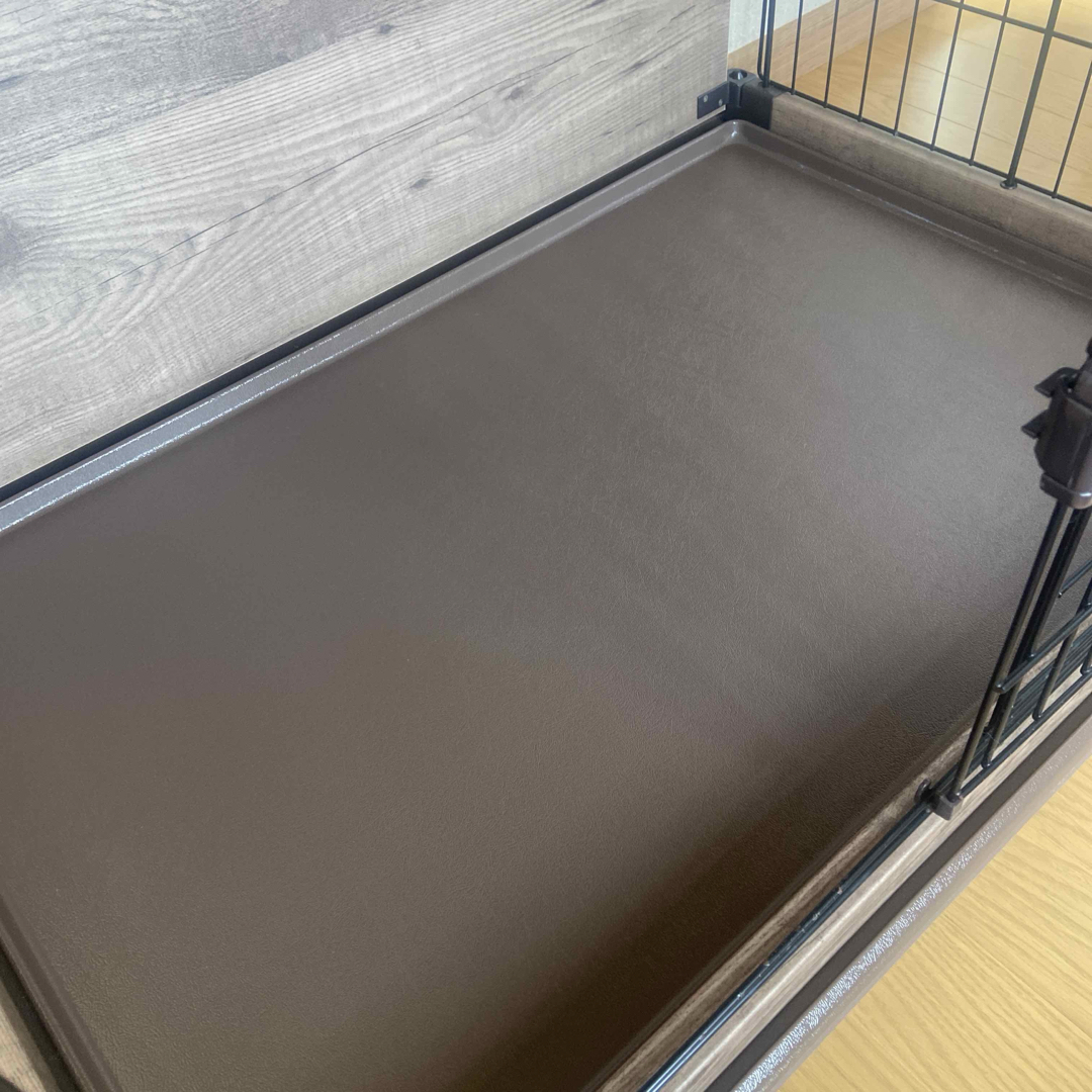 送料無料）犬用ゲージ 小型犬用 ロック付き扉 DCMウッディーサークルの