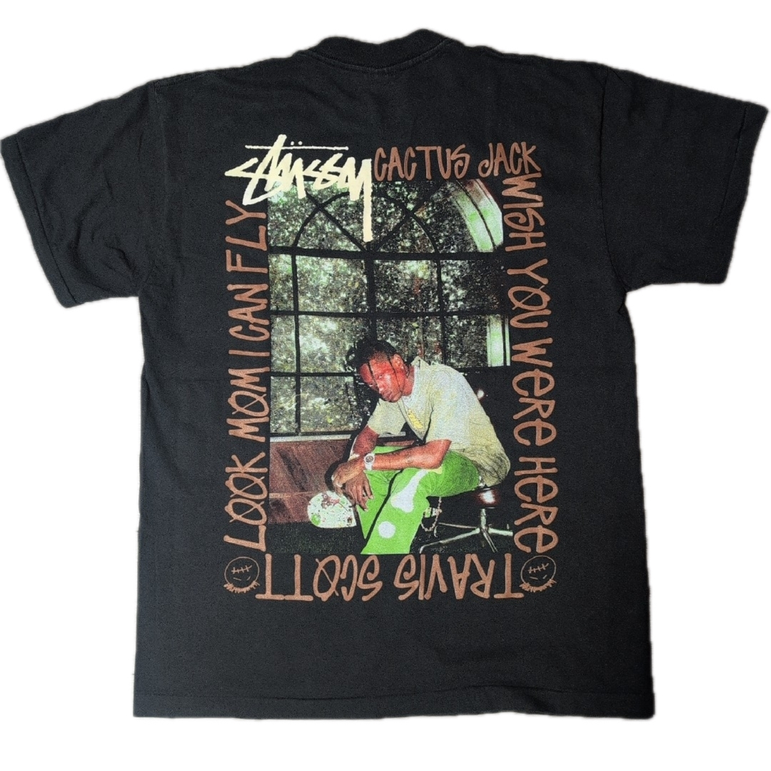 STUSSY × TRAVIS SCOTT Tシャツ 黒タグL の通販 by 古着shop｜ラクマ
