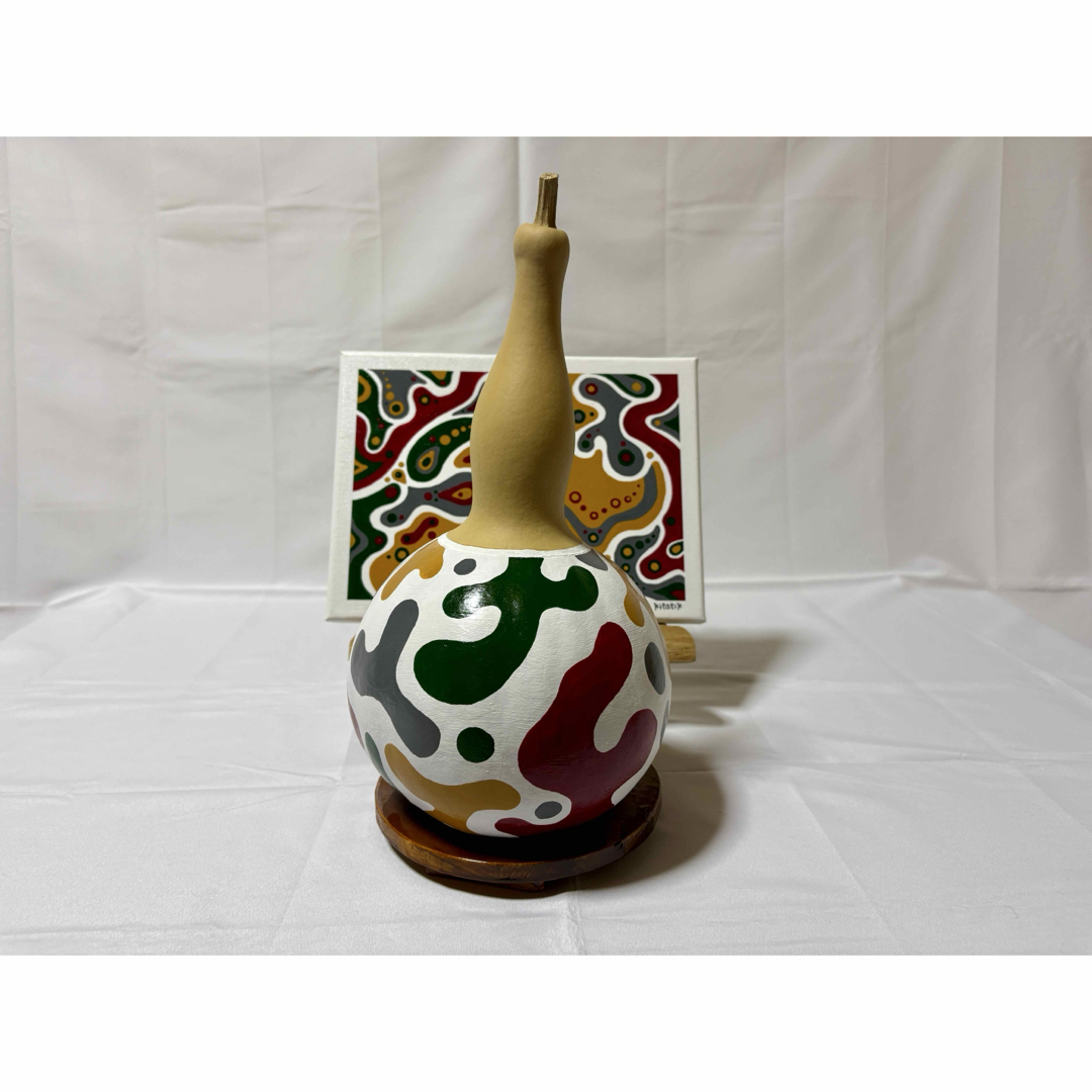 ひょうたん細工と絵画のセット 『弥勒ユニコーン』