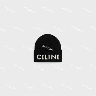 CELINE - セリーヌ トリオンフ ニット帽 ケーブルニットカシミア