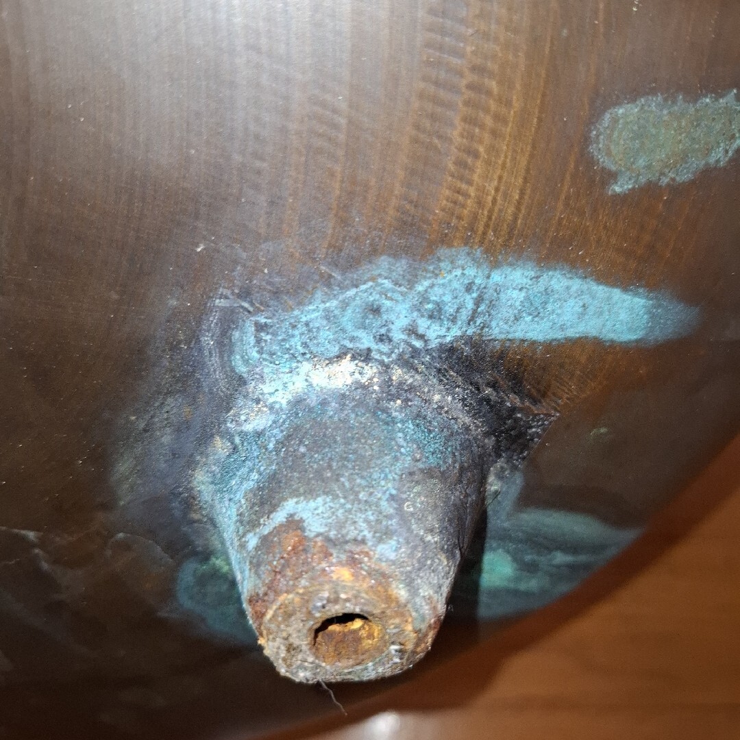 伝統工芸 工芸美術 大火鉢 丸火鉢 銅製火鉢 大型火鉢 銅製 銅器 古銅