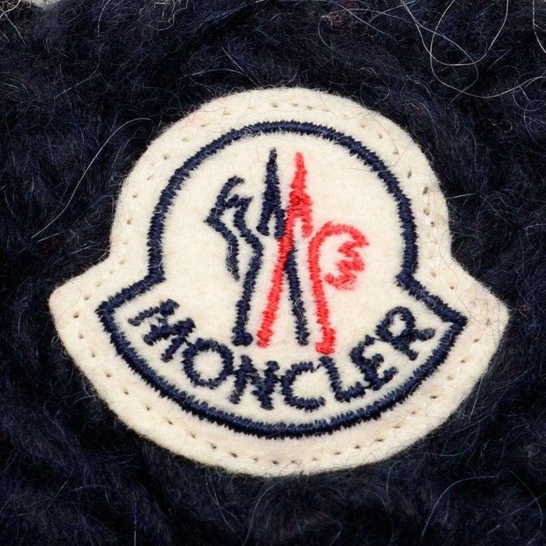 モンクレール ニットキャップ マルチカラー ぽんぽん付ニット帽