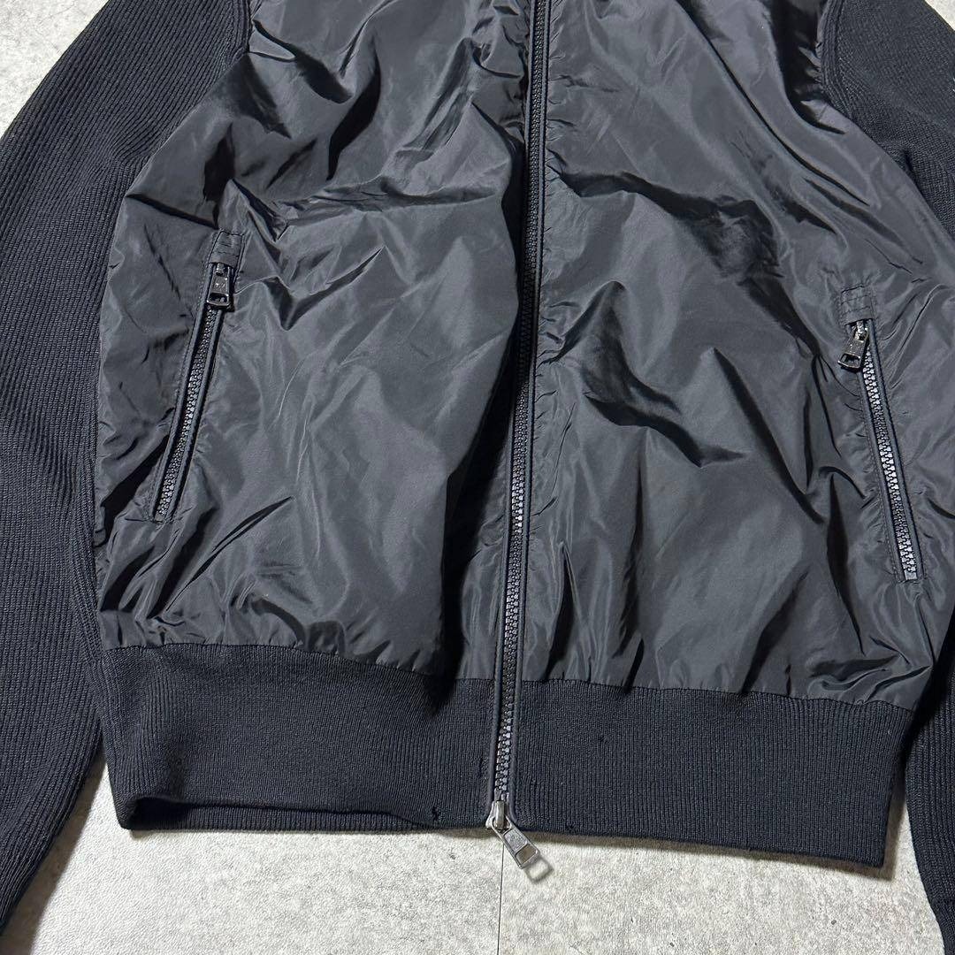 MONCLER - 2017年モデル MONCLER ハイブリッド ニット カーディガン 黒