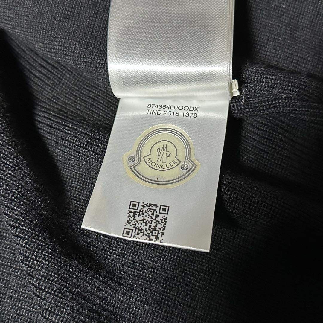 MONCLER - 2017年モデル MONCLER ハイブリッド ニット カーディガン 黒