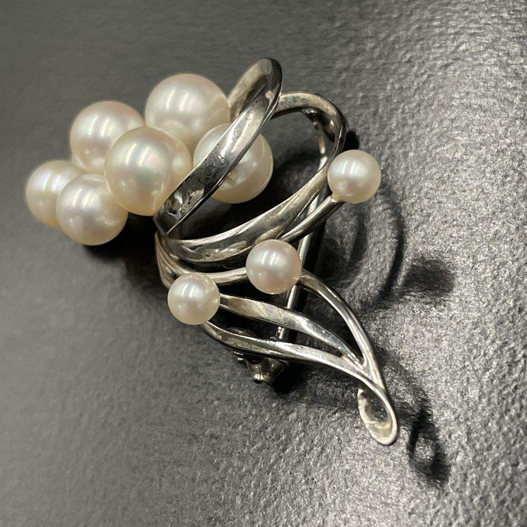 MIKIMOTOミキモト パール ブローチ あこや真珠 7ミリ 11粒 MS刻印