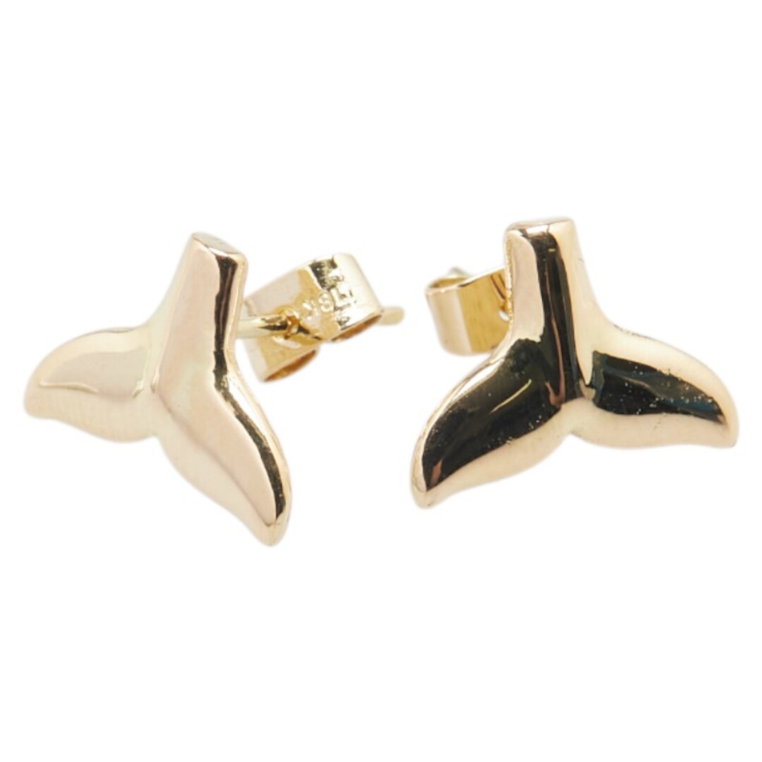 美品 K18YG イエローゴールド スタッドピアス 【1-0210859】