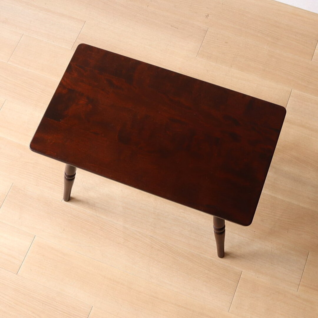 アンティーク 北海道民芸家具 サイドテーブル 机 木製 樺材