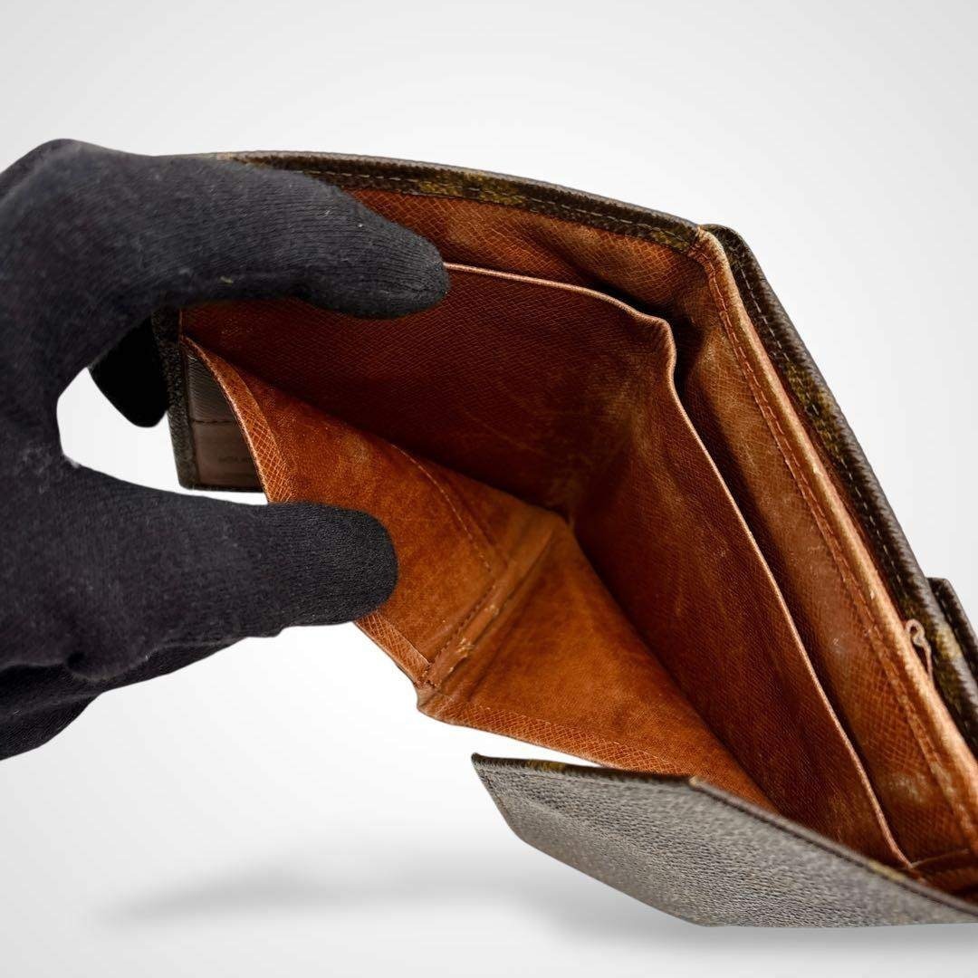 ルイヴィトン モノグラム ポルト モネ ビエ Wホック 三つ折り財布 廃盤 ③