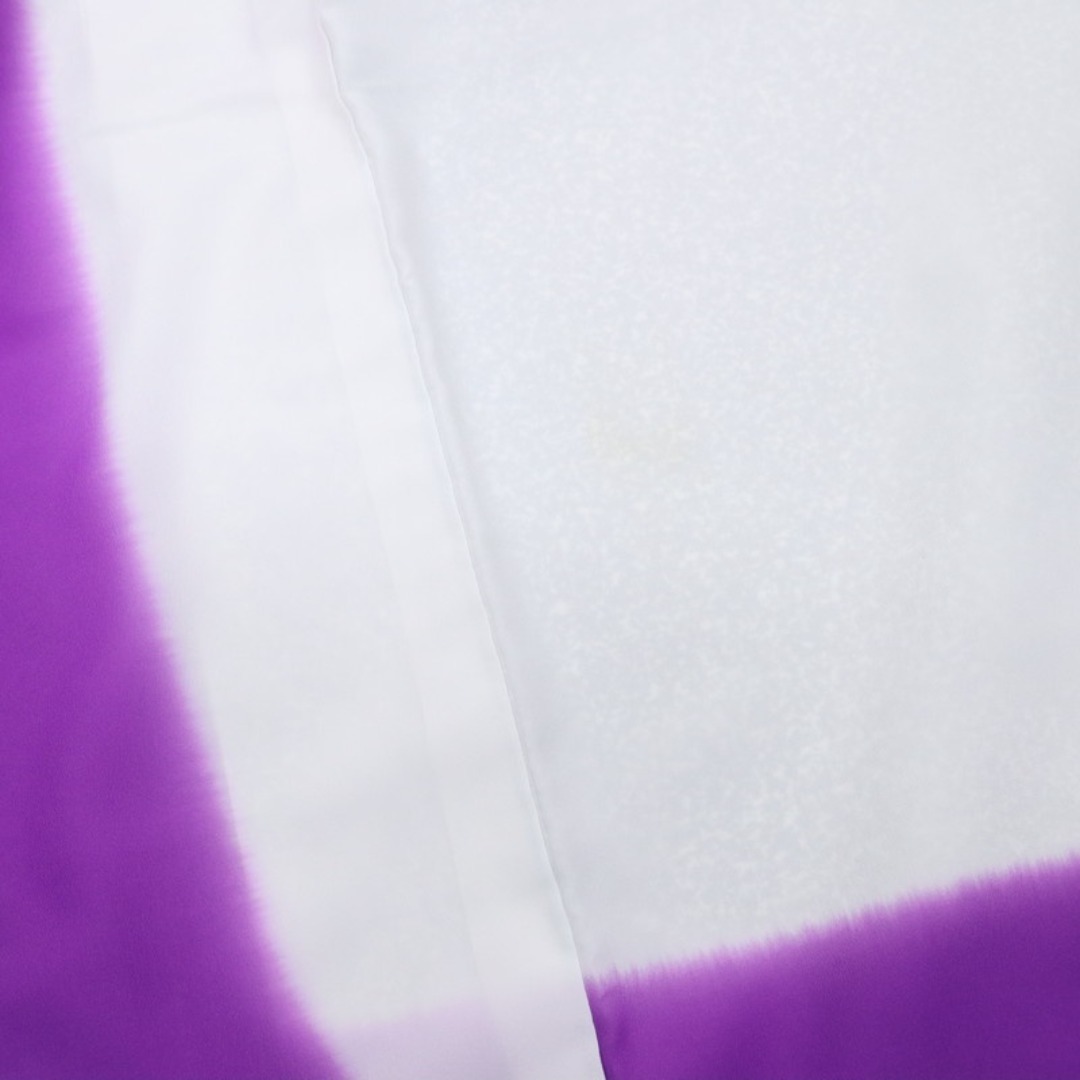 洗える♪訪問着＊胴抜き 着物 たたき染め 辻が花柄 略礼装 グレー 12HH8