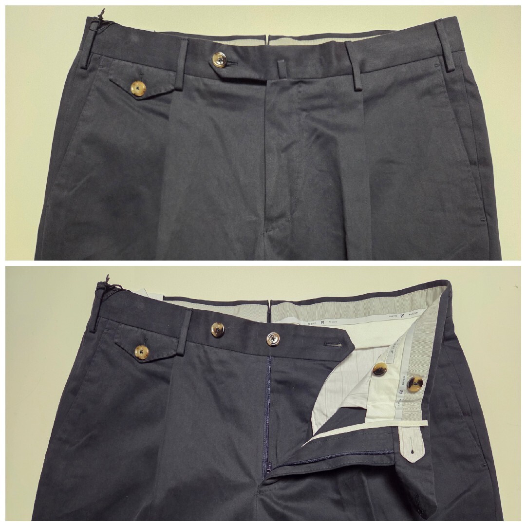 新品】ピーティートリノ GENTLEMAN シルク混 チノパン 48 春秋冬