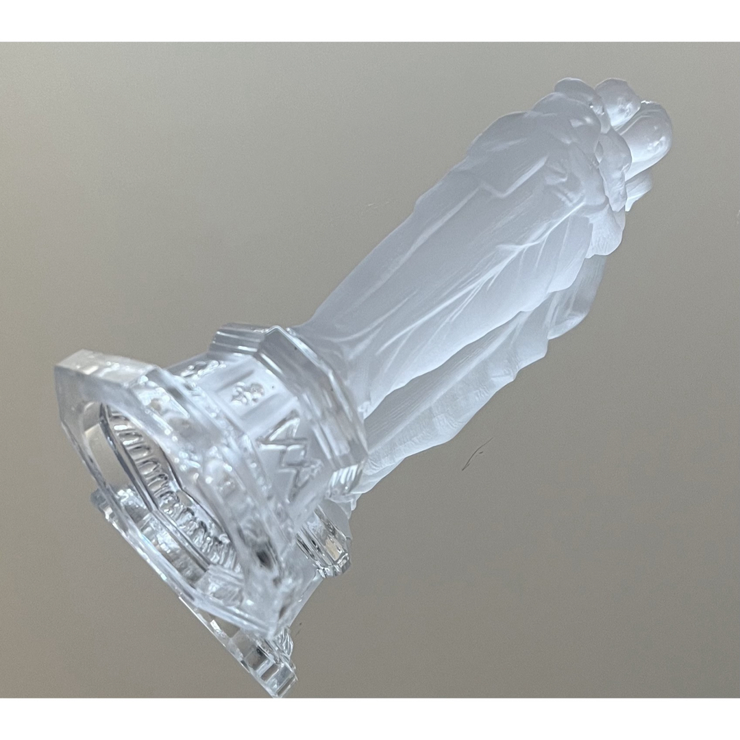 Baccarat バカラ/※刻印有 マリア キリスト フロストガラス