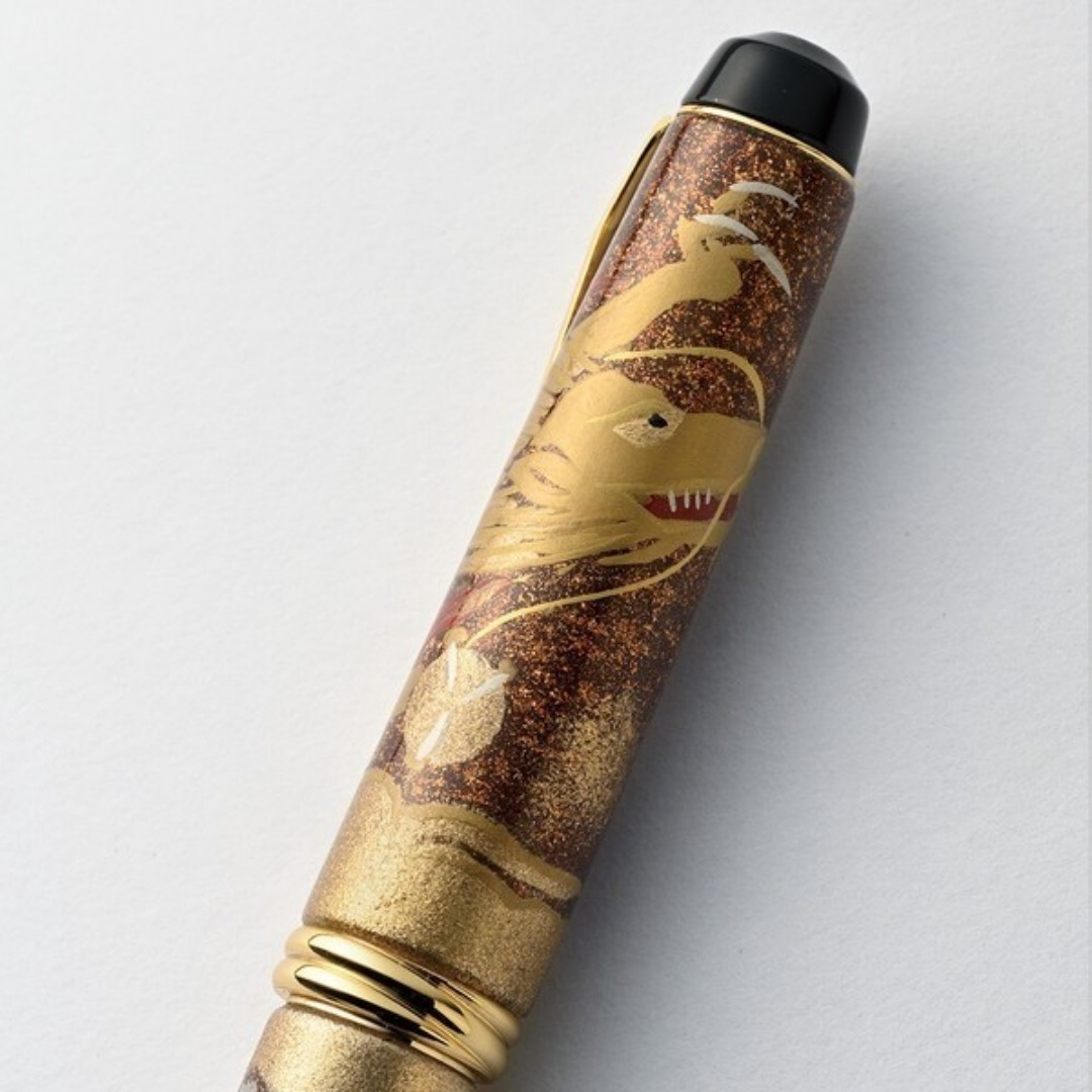 限定品】呉竹(くれ竹)万年毛筆 夢銀河 輪島塗 昇龍 蒔絵 日本製の通販