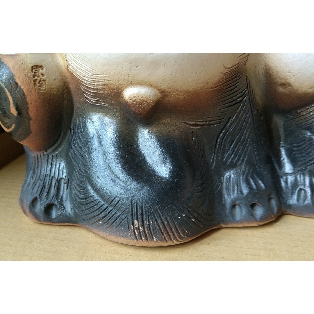 信楽焼 宗陶苑 夫婦たぬき 高さ約32cm