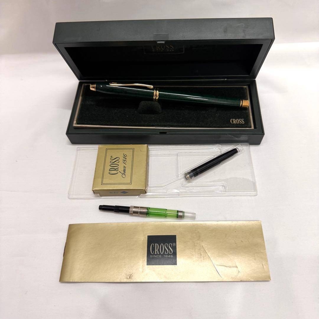 CROSS ペン先 14K 刻印 グリーンカラー クロス 万年筆 タウンゼント