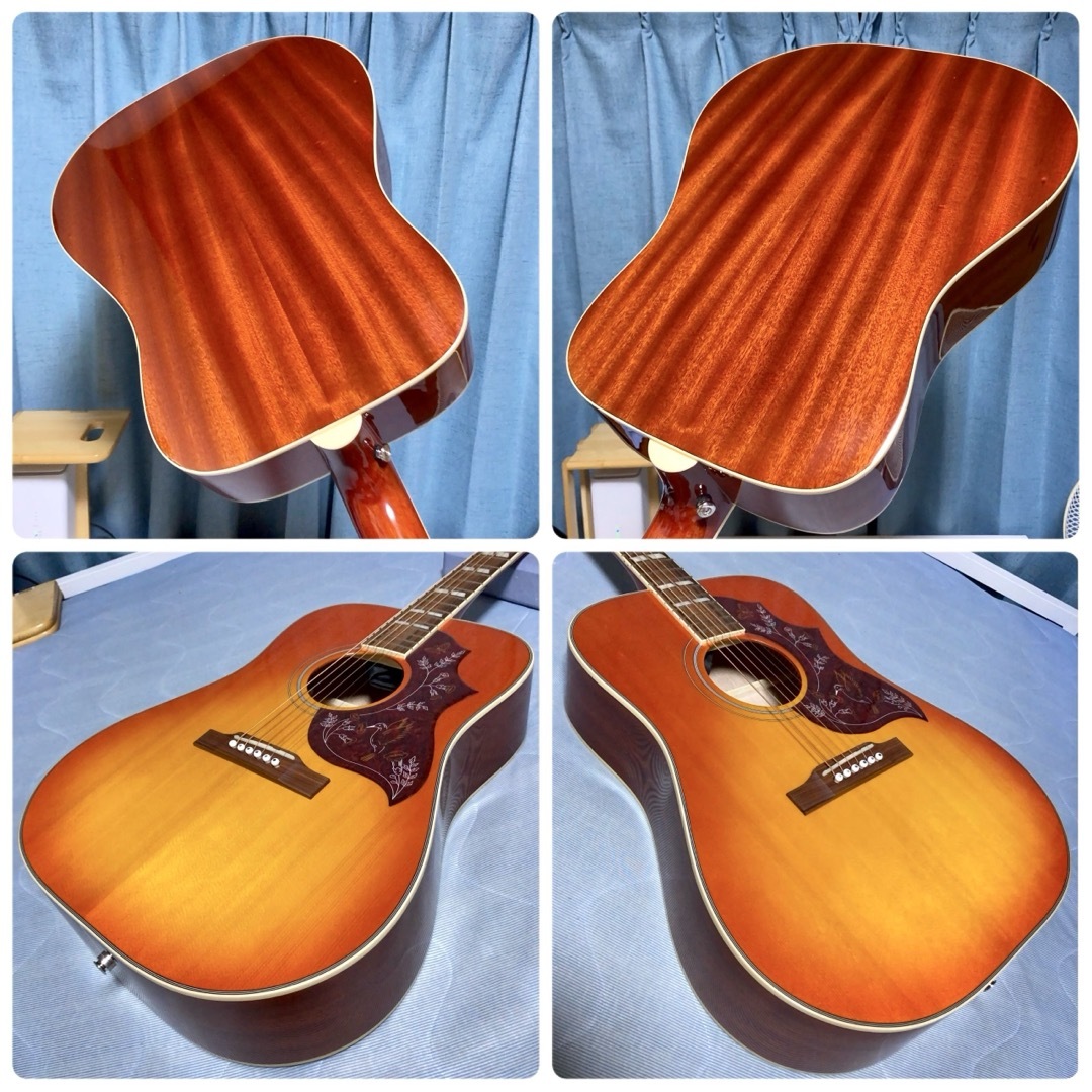 牛骨☆エレアコ】Epiphone☆ハミングバード！【弾き易く調整☆新品の弦】