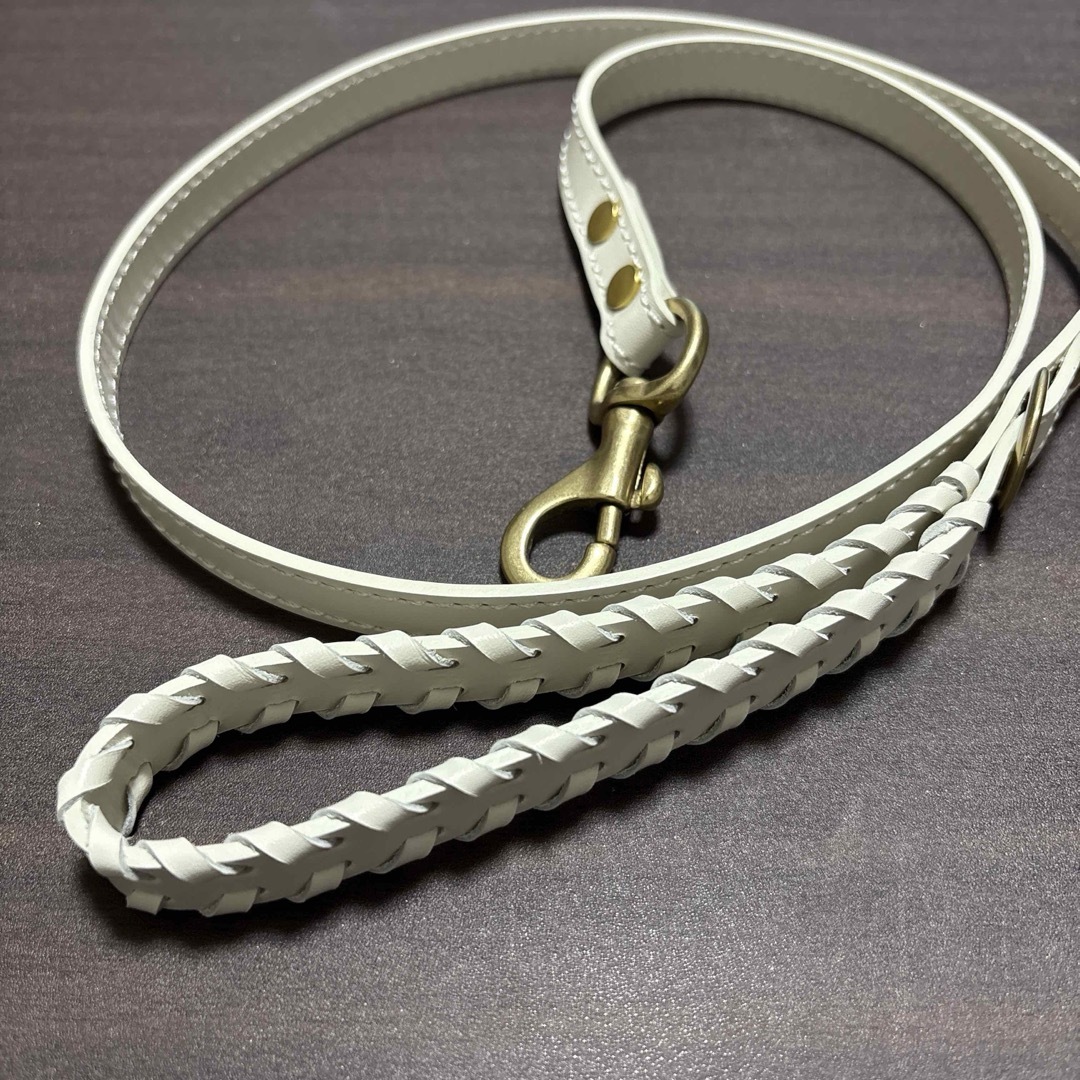 CITYDOG レザー ハーネスMサイズ&リードセット アイボリー