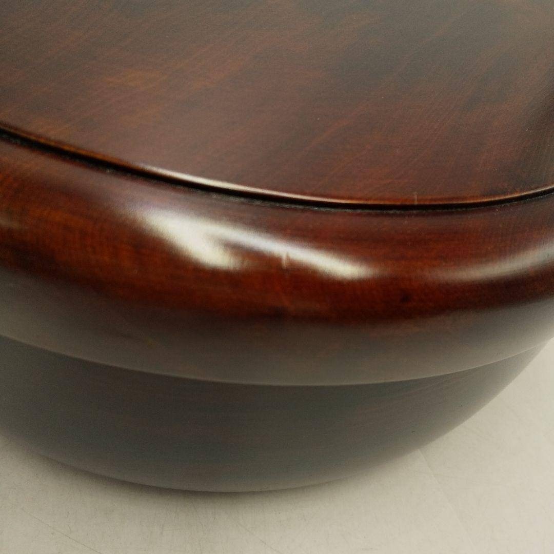 讃岐彫抜 茶びつ 茶櫃 木製 レトロ 茶道具 アンティーク ビンテージ