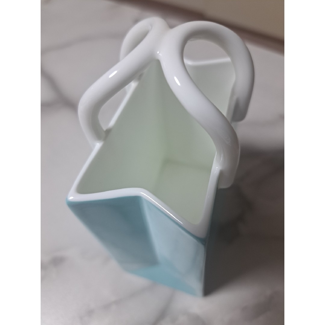 ティファニー ショッピングバッグ オブジェ インテリア 置物 陶器 花瓶