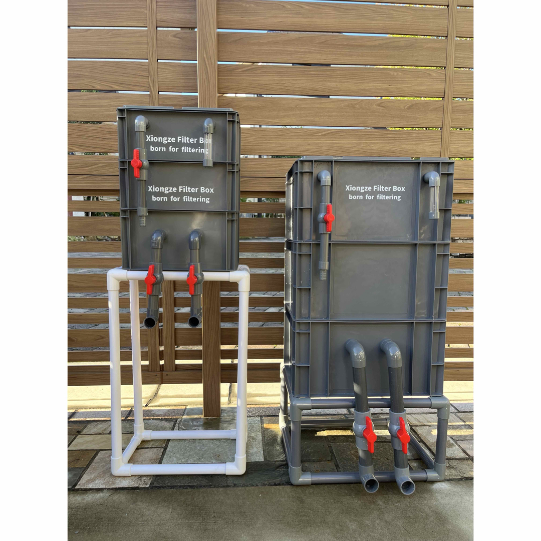 水槽池用フィルター外部式濾過器装置25W水中ポンプ 濾過材2段