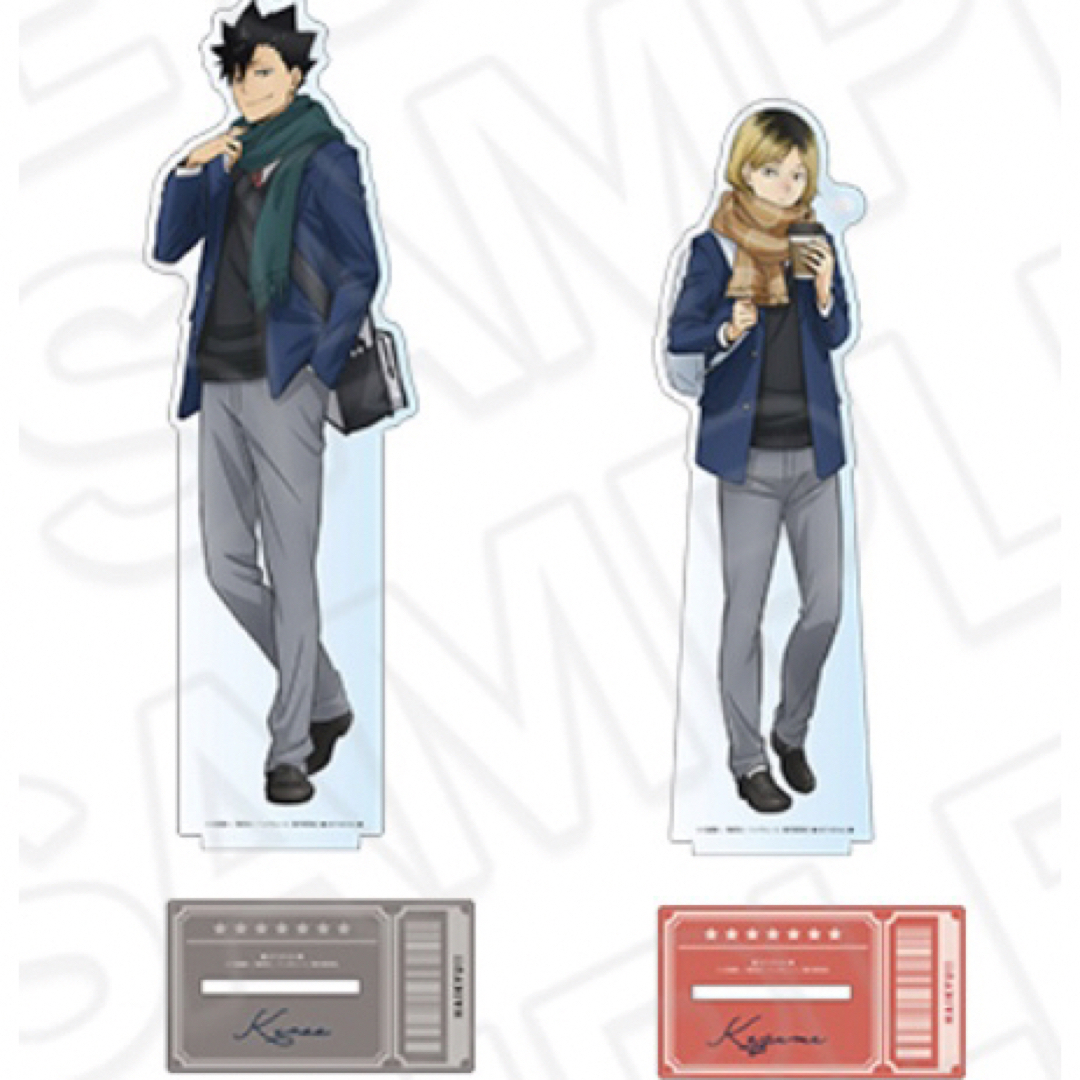 特大アクリルフィギュア 孤爪研磨 黒尾鉄朗 ハイキュー×コスモワールド