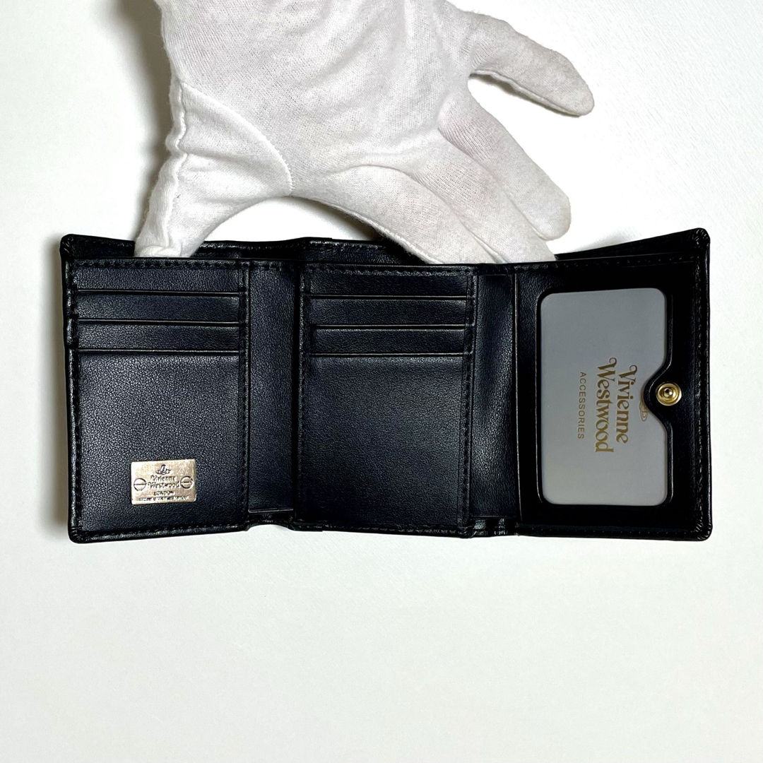 Vivienne Westwood - Vivienne Westwood 三つ折り財布 ブラック