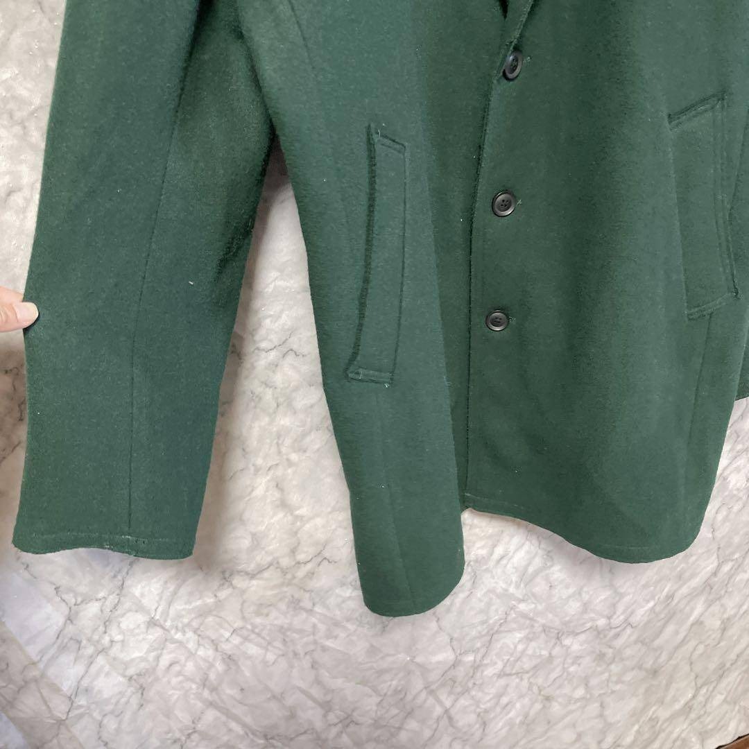 ikka - 12977 ikka チェスターコート ロングコート グリーン 緑 L