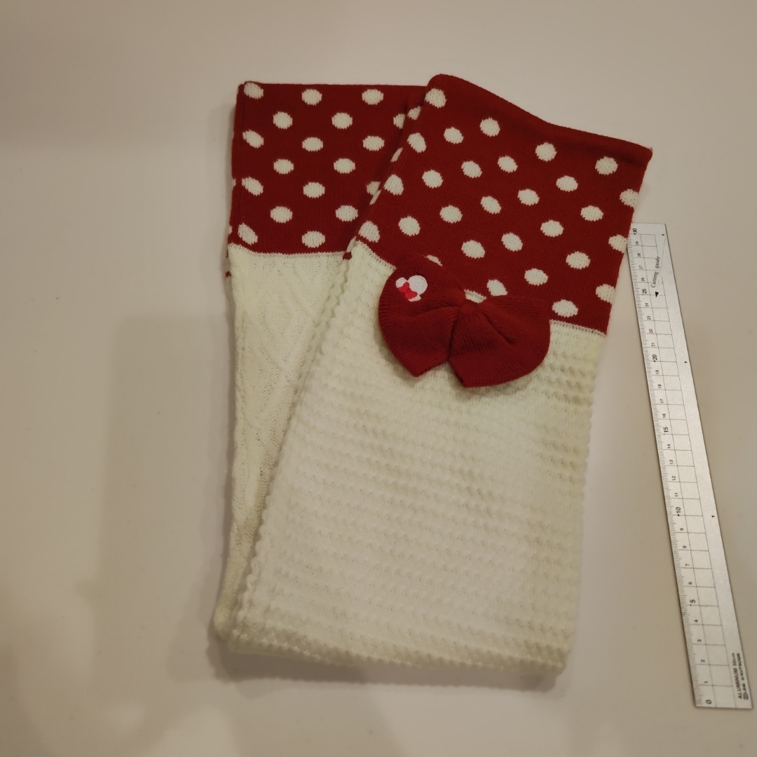 ミニーマウス - ディズニーリゾート限定マフラー赤ミニーコーデ水玉