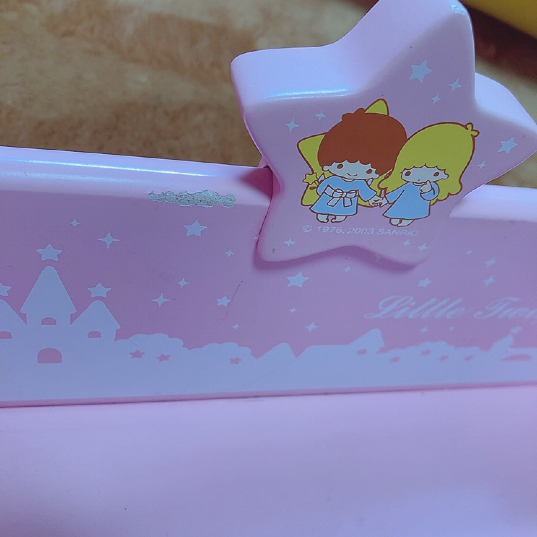 リトルツインスターズ - キキララ 木製 ベンチ型 本立て ブック