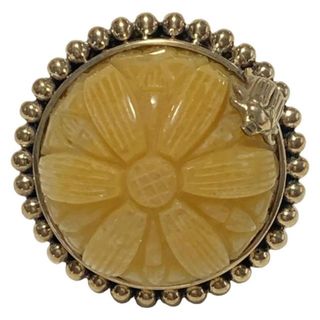 STEPHEN DWECK(スティーブンデュエック) リング - ゴールド×オレンジ