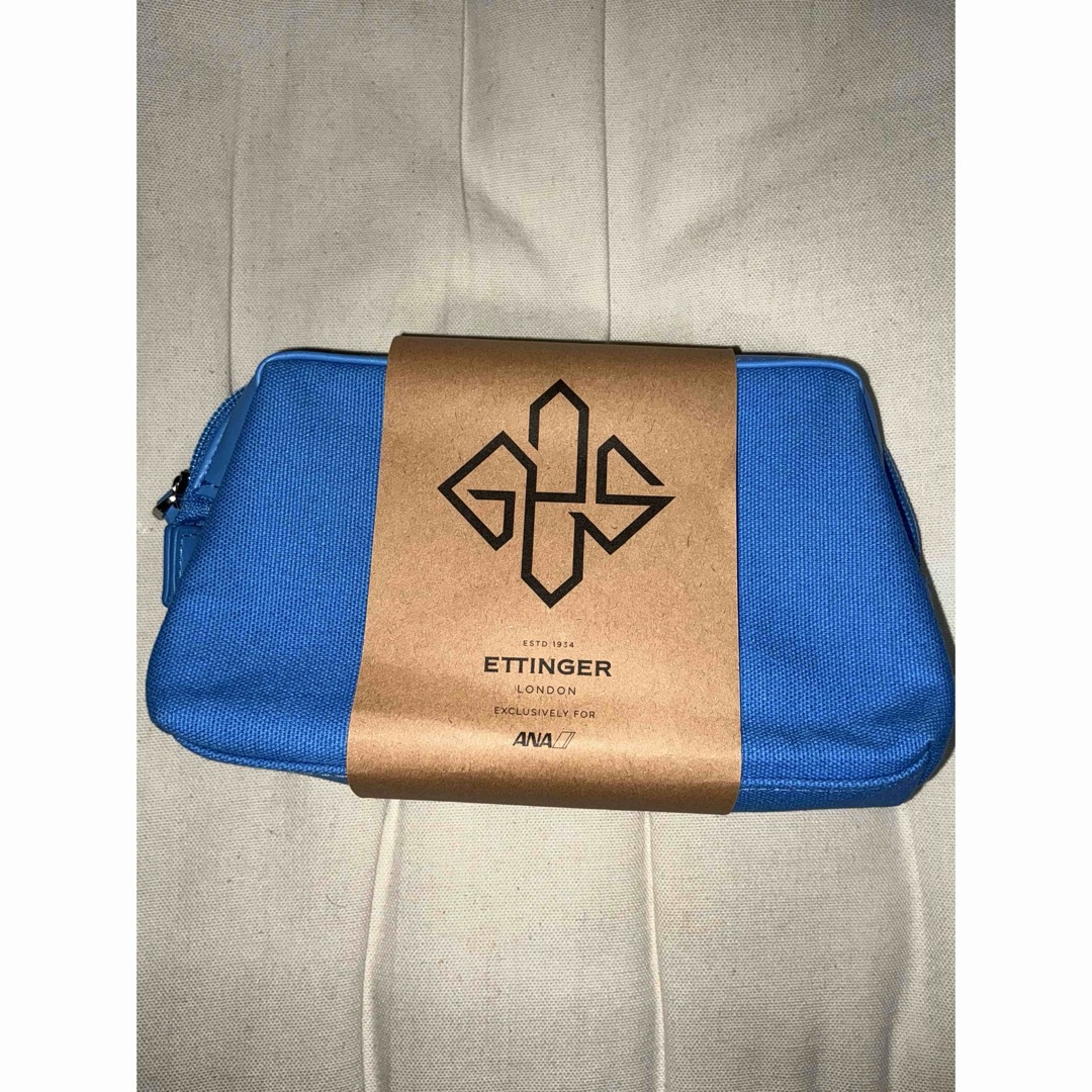 ETTINGER - ETTINGER ANA アメニティポーチ ブルー 未使用の通販 by