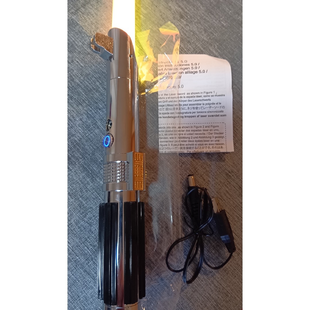 合金製ライトセーバー アナキン仕様 SWギミック 振動 音 光 usb充電