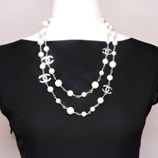 CHANEL - シャネルヴィンテージロングパールネックレス☆G816の通販 by