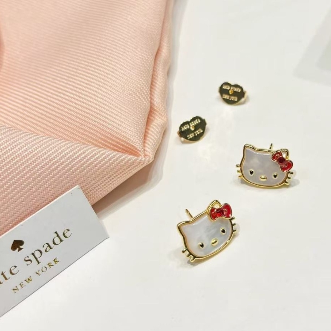 kate spade NEW YORK - ケイトスペードxハローキティ ピアスの通販 by